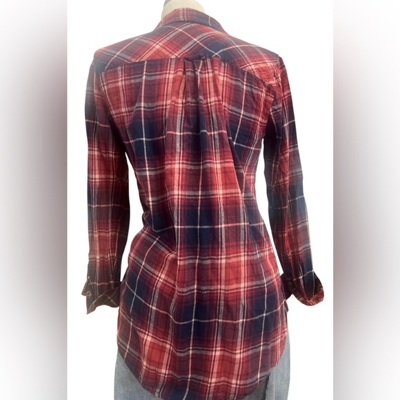 Sonoma Red and Blue Plaid Button Down Shirt - Picture 5 of 5